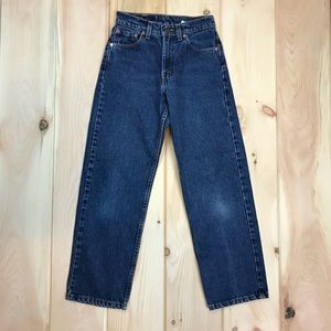 Youth Levi’s 555 Jeans Made In USA 26 x 28 Dark